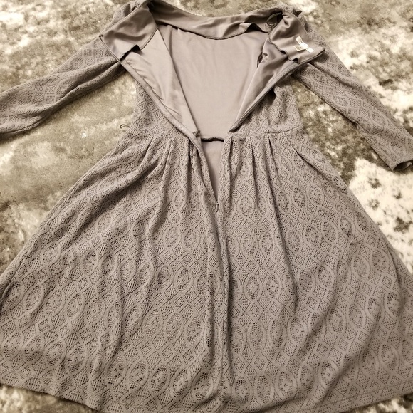 LONDON STYLE COLLECTION💋 3/4 Sleeve Overlay Dress - Picture 3 of 7